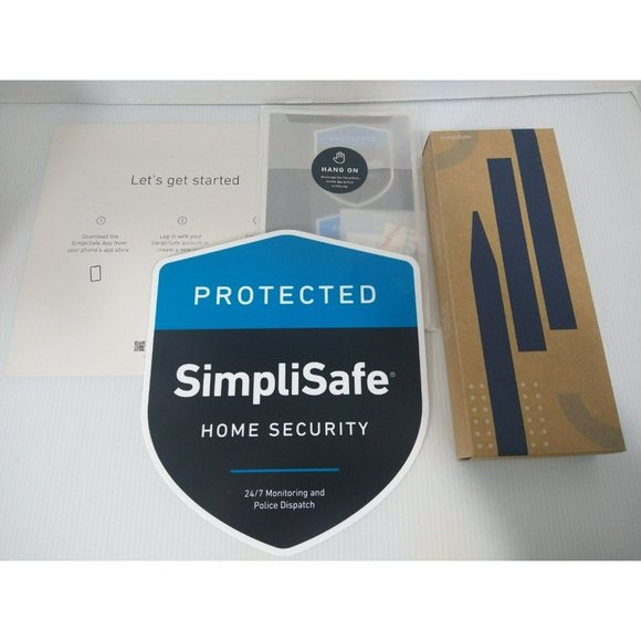 SimpliSafe Alarm Yard Lawn Sign Stakes and window Stickers and Set up Manuel New - Picture 1 of 1